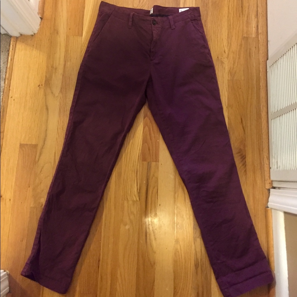 Burgundy Gap Girlfriend Chino